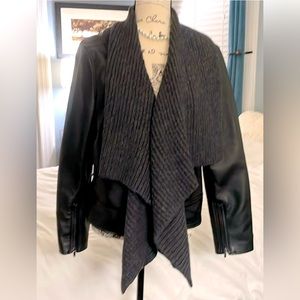 Vera Wang vegan leather jacket Large
